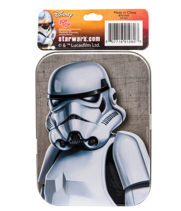 STAR WARS STORM TROOPER CHAIN WITH VINYL PENDANT IN PRINTED TIN CAN