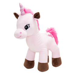 STANDING PINK PLUSH UNICORN 32 CM  