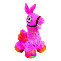 LLAMA IN PINK PLUSH WITH STARS 30 CM 