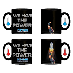 MOTU Magic Mug - the mug changes the design when heated - (320 ml) in a gift box 12x9x10 cm