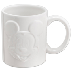 MICKEY MOUSE RELIEF MUG WHITE 