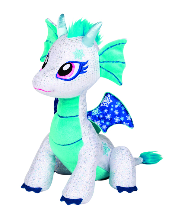 GLITTER SHINE DRAGONS PLÜSCH 25 CM - 6 VERSCHIEDENE BUNTE DRACHEN