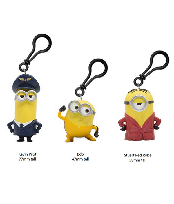 MINIONS 2 CLIP ON WITH 3D FIGURE