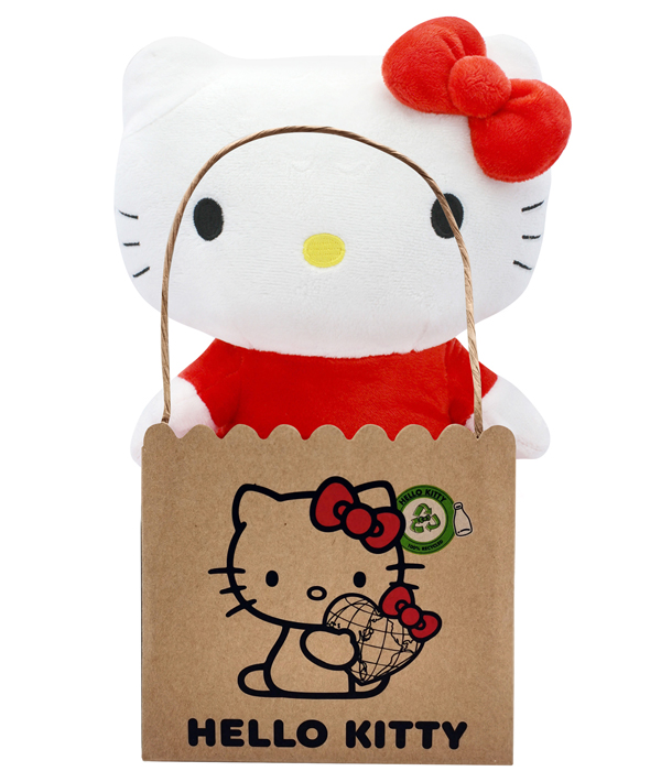 HELLO KITTY CLASSIC RED DRESS ECO PLUSH