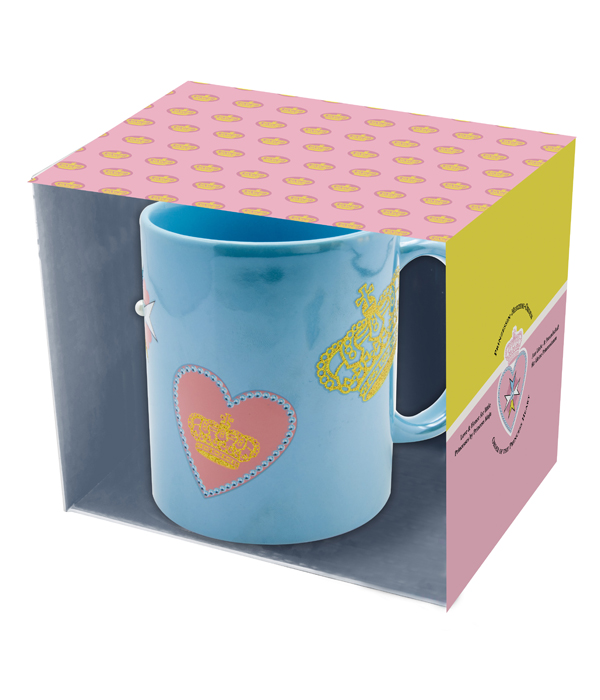 ORDEN GLÄNZENDE TASSE MIT GLITZER UND PERLE 