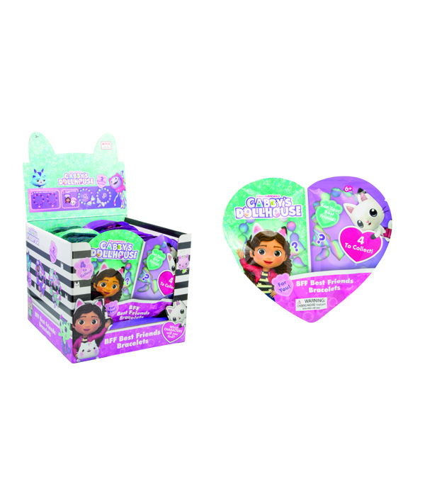 GABBY'S DOLLHOUSE BFF SURPRISE SET WITH 2 BEST FRIENDS FOREVER BRACELETS IN BLINDBACK VERSION 