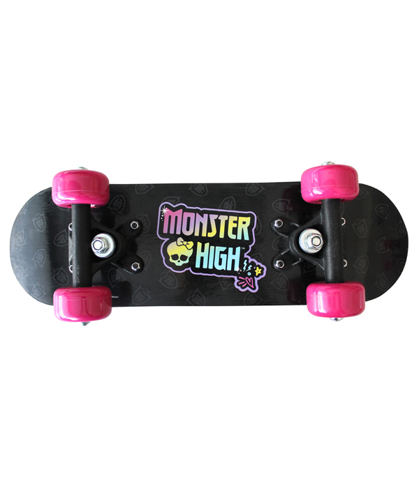 MINI MONSTER HIGH WOODEN SATCHEL SKATEBOARD 43X12X8 CM