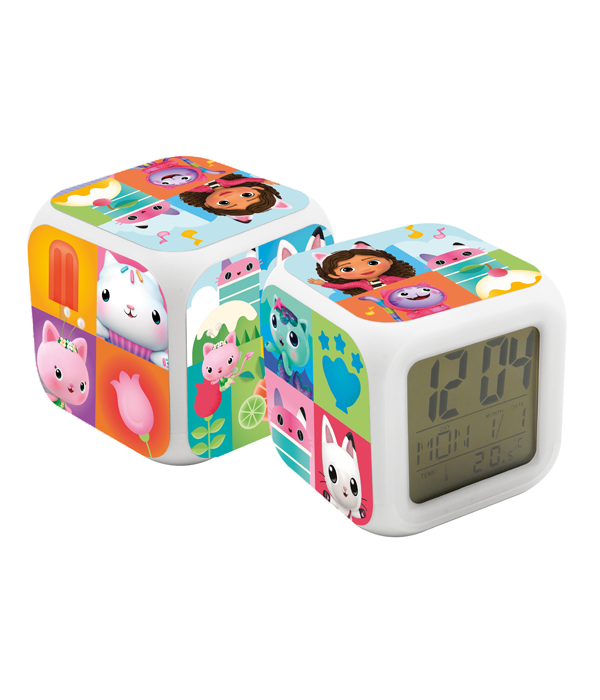 GABBY'S DOLLHOUSE CUBE ALARM CLOCK
