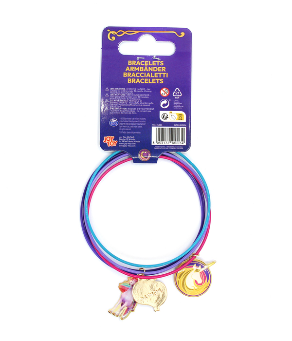 UNICORN ACADEMY 5 METALLARMBÄNDER MIT 3 ANHÄNGERN