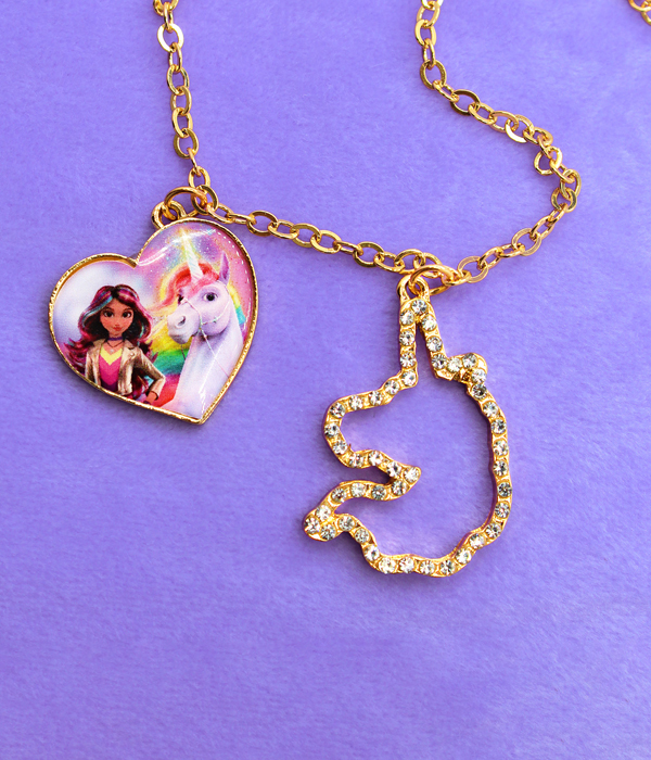 UNICORN ACADEMY HALSKETTE MIT 2 CHARMS