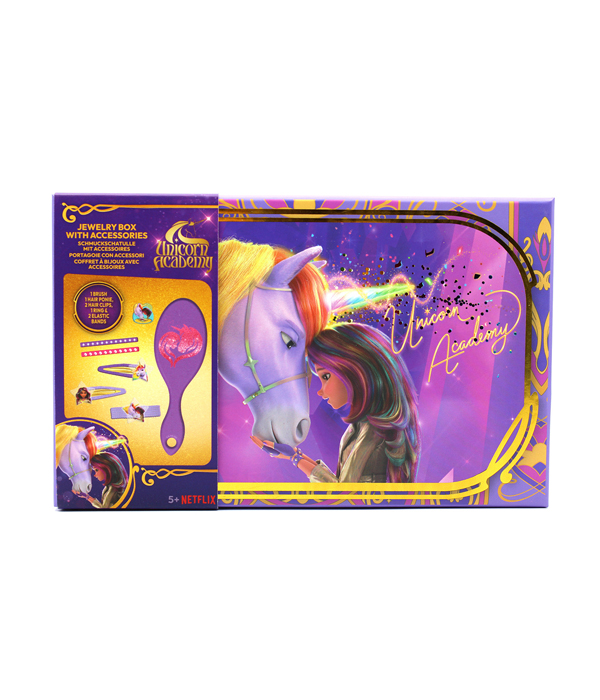 UNICORN ACADEMY SCHMUCKSCHATULLE MIT ACCESSOIRES