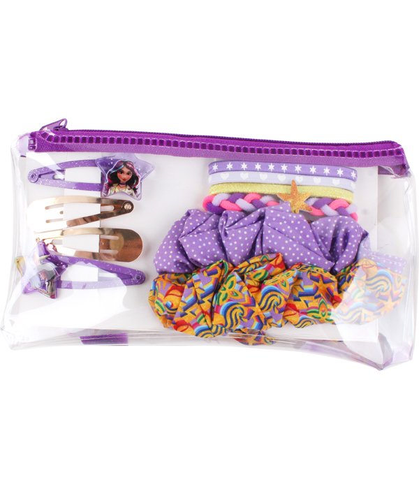 UNICORN ACADEMY SET: POUCH MIT HAARSCHMUCK