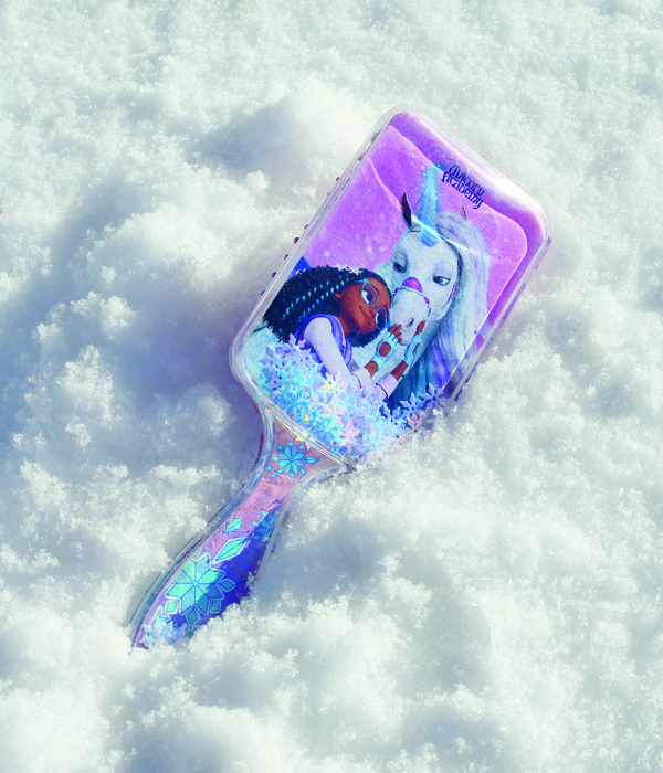 UNICORN ACADEMY BRUSH WITH GLITTER ELEMENTS - 3 DESIGNS