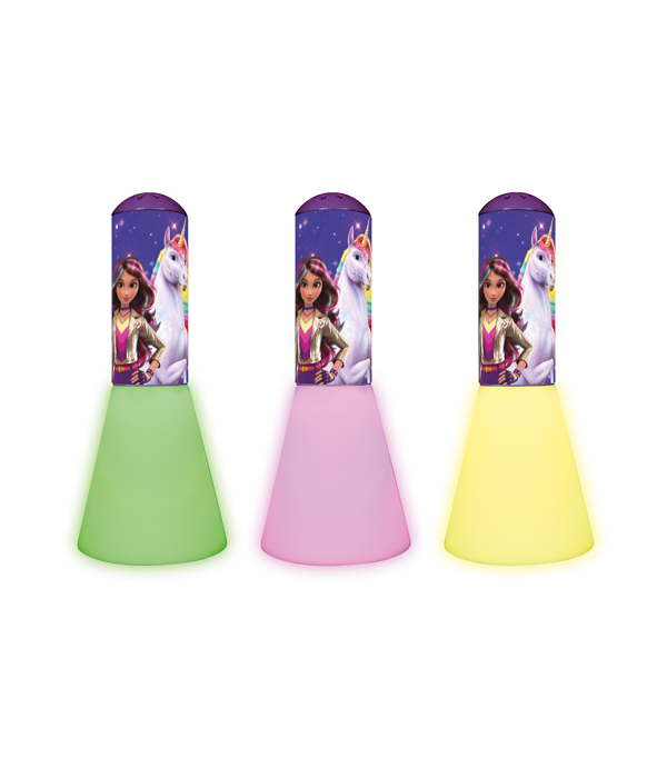 LUCE NOTTURNA MAGICA 3 IN 1 UNICORN ACADEMY