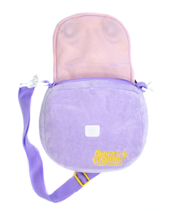UNICORN ACADEMY PLÜSCHTASCHE MIT GESTICKTEM EINHORN