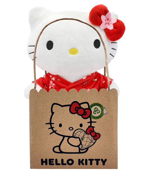 HELLO KITTY KIMONO ECO PLUSH 24 CM