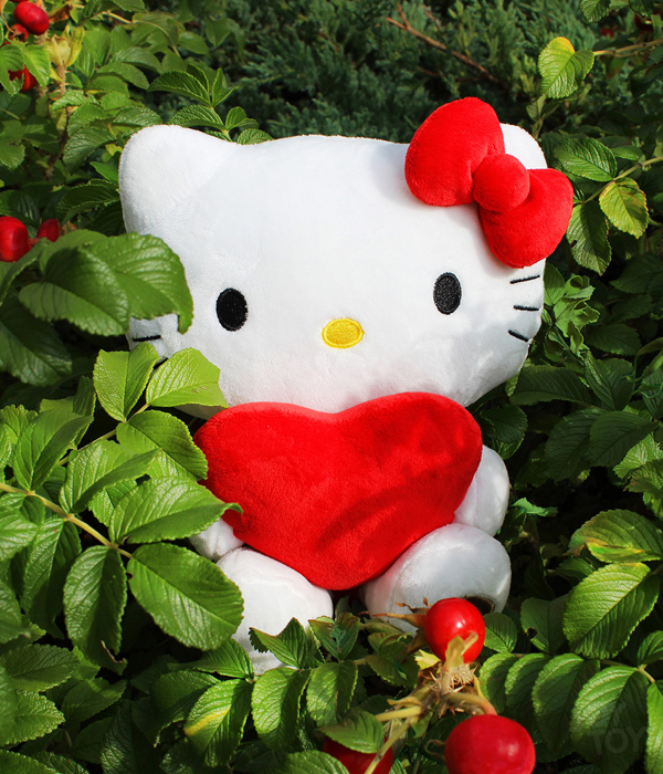 HELLO KITTY HEART ECO PLUSH 24 CM