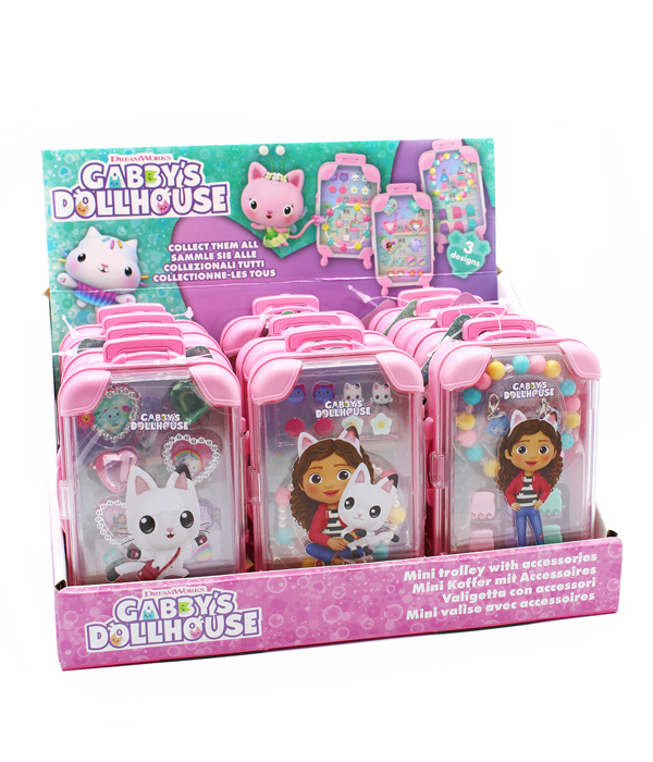 GABBY'S DOLLHOUSE ACCESSORY SET IN MINI TROLLEY IN CDU