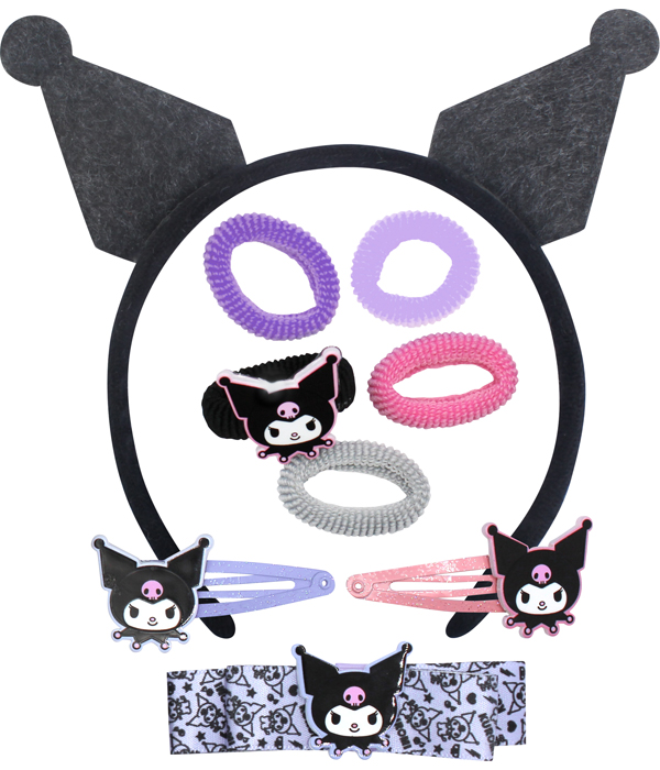 SET DI GIOIELLI KUROMI CON ORECCHIE KUROMI