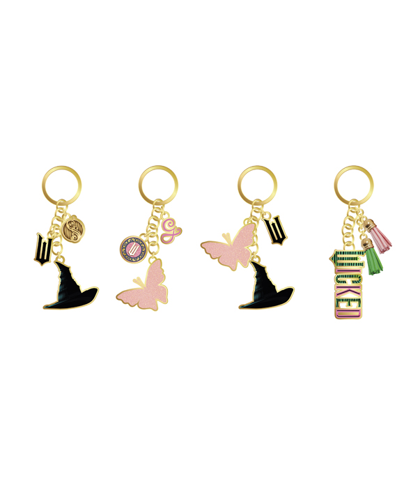 WICKED METAL KEYRING IN FRAME PACKAGING