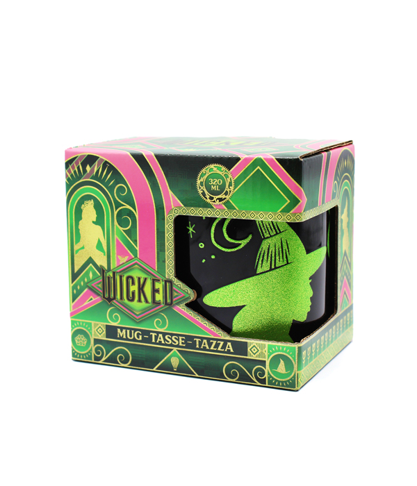 WICKED KERAMIKTASSE 320 ML MIT GLITZER