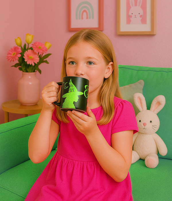 WICKED KERAMIKTASSE 320 ML MIT GLITZER