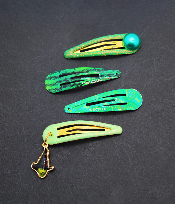 WICKED ELPHABA 4 HAIR CLIPS ON BACKERCARD