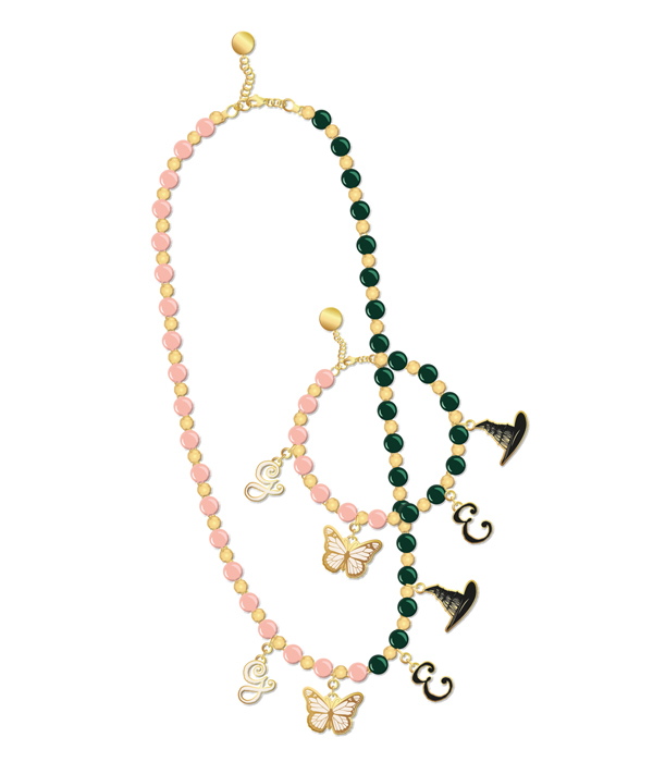 COLLANA E BRACCIALE WICKED GLINDA E ELPHABA