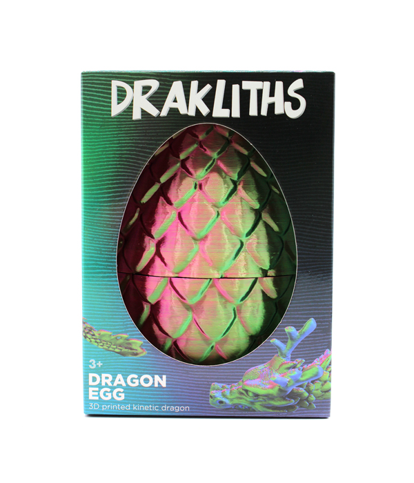 DRAKLITHS 3D PRINT FIDGET TOYS DRACHENEI MIT DRACHE 11X11X15