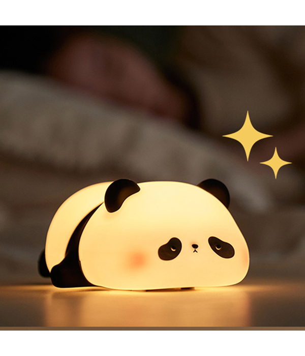 LUCE NOTTURNA PANDA SILICONE TOUCH CON USB