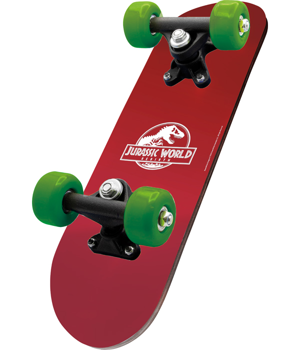 JURASSIC WORLD REBIRTH SATCHEL WOODEN SKATEBOARD 43X12X8 C