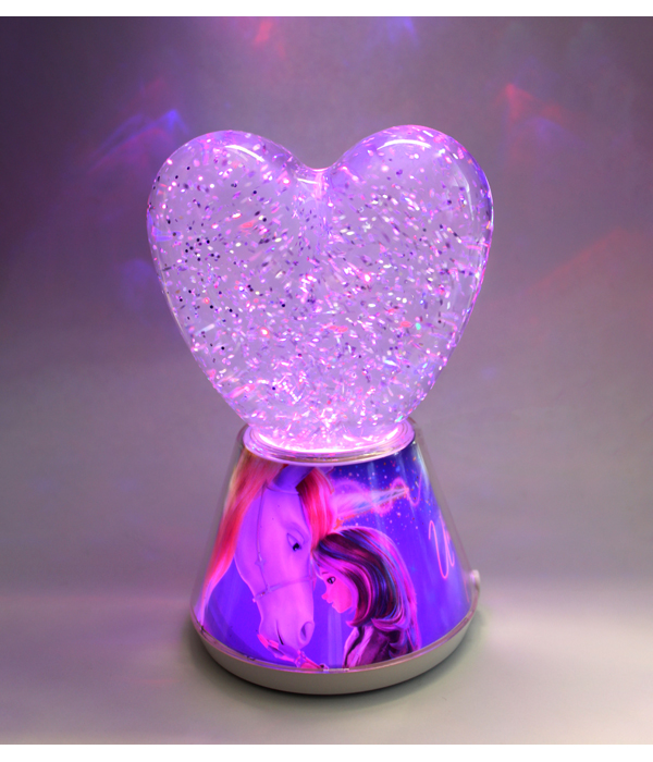 Unicorn Academy heart LED lamp