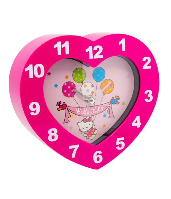 HELLO KITTY HERZFÖRMIGE WANDUHR 2