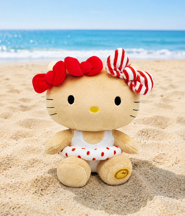 HELLO KITTY SUMMER DAYS FLOATY ECO PLUSH 24 CM 