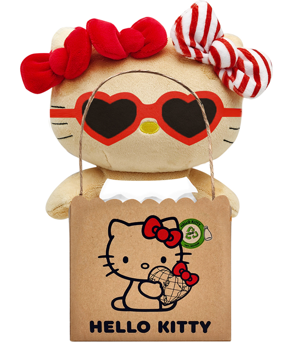 HELLO KITTY SUMMER DAYS CON OCCHIALI DA SOLE 24 CM