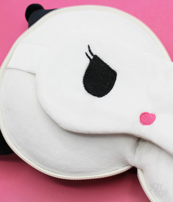 KUROMI 2 IN 1 TRAVEL PILLOW MIT KISSEN UND AUGENMASKE 