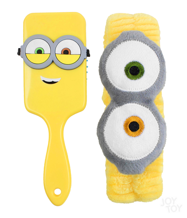 MINIONS 3 SET HAARBAND UND HAARBÜRSTE 