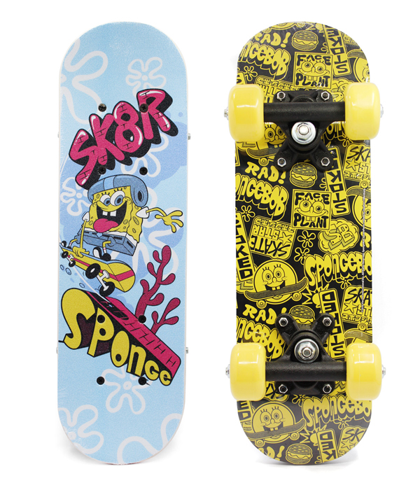 SPONGEBOB MINI SKATEBOARD AUS HOLZ
