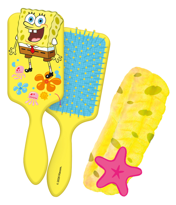 SPONGEBOB SET BÜRSTE UND PLÜSCHHAARBAND 