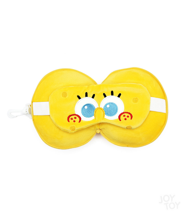 SPONGEBOB 2 IN 1 TRAVEL PILLOW MIT KISSEN UND AUGENMASKE