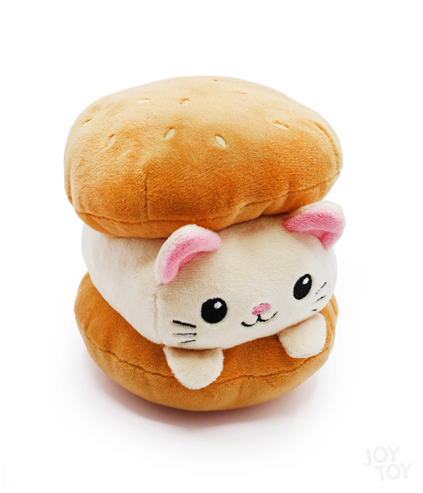 YUMMIE CATS KATZEN BRÖTCHEN PLÜSCH 13 CM IN BURGER PACKUNG