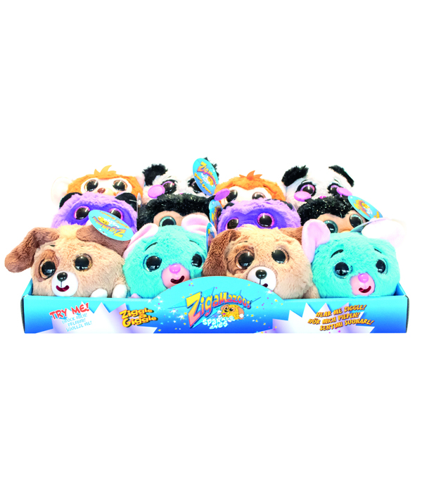ZIGAMAZOOS SPARKLE EYES PELUCHE 