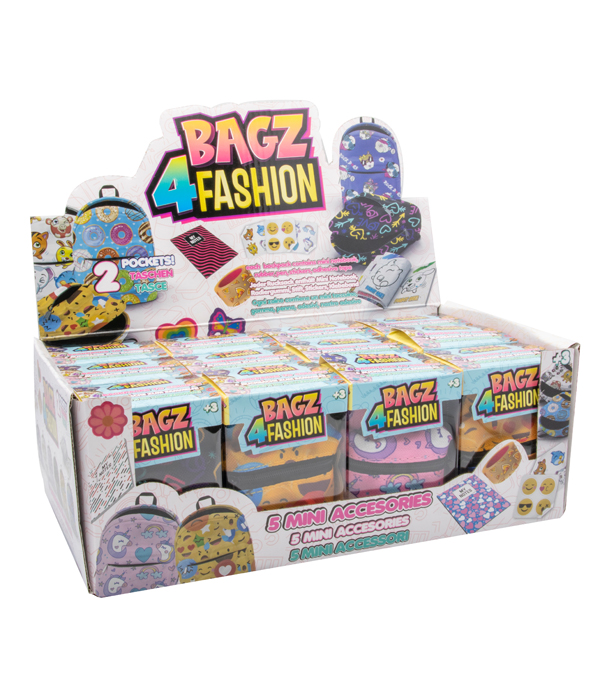 BAGZ4FASHION MINI BACKPACKS WITH MINI STATIONERY