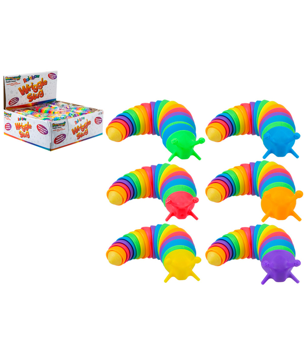 RAINBOW SLUG RAINBOW SNAIL FIDGET TOY 18 CM