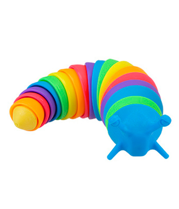 RAINBOW SLUG RAINBOW SNAIL FIDGET TOY 18 CM