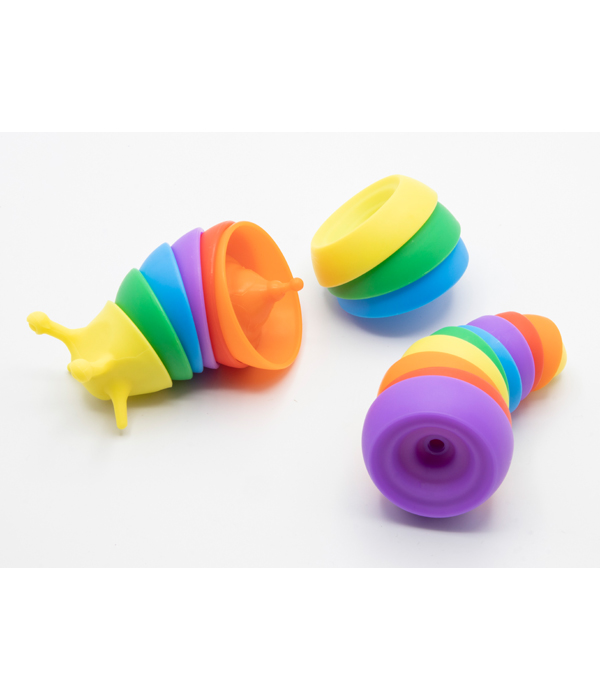 RAINBOW SLUG RAINBOW SNAIL FIDGET TOY 18 CM