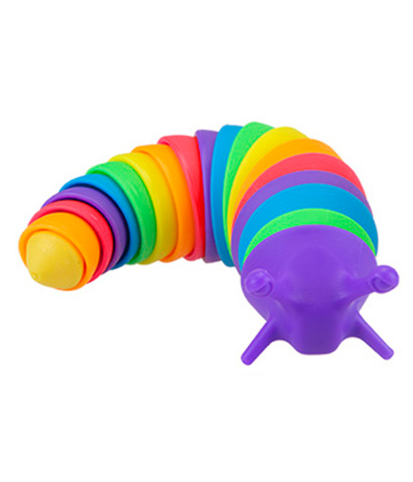 RAINBOW SLUG RAINBOW SNAIL FIDGET TOY 18 CM