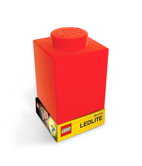LEGO CLASSIC  LEGOSTEIN NACHTLICHT AUS SILIKON  FARBE: ROT 