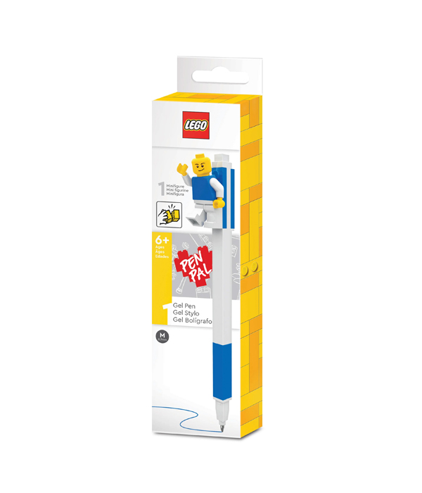 LEGO GELSTIFT MIT LEGOFIGUR  FARBE: BLAU 