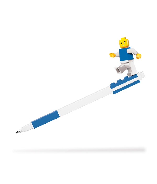 LEGO GELSTIFT MIT LEGOFIGUR  FARBE: BLAU 